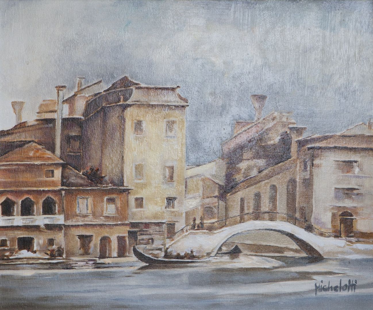 Veduta di Venezia con ponte